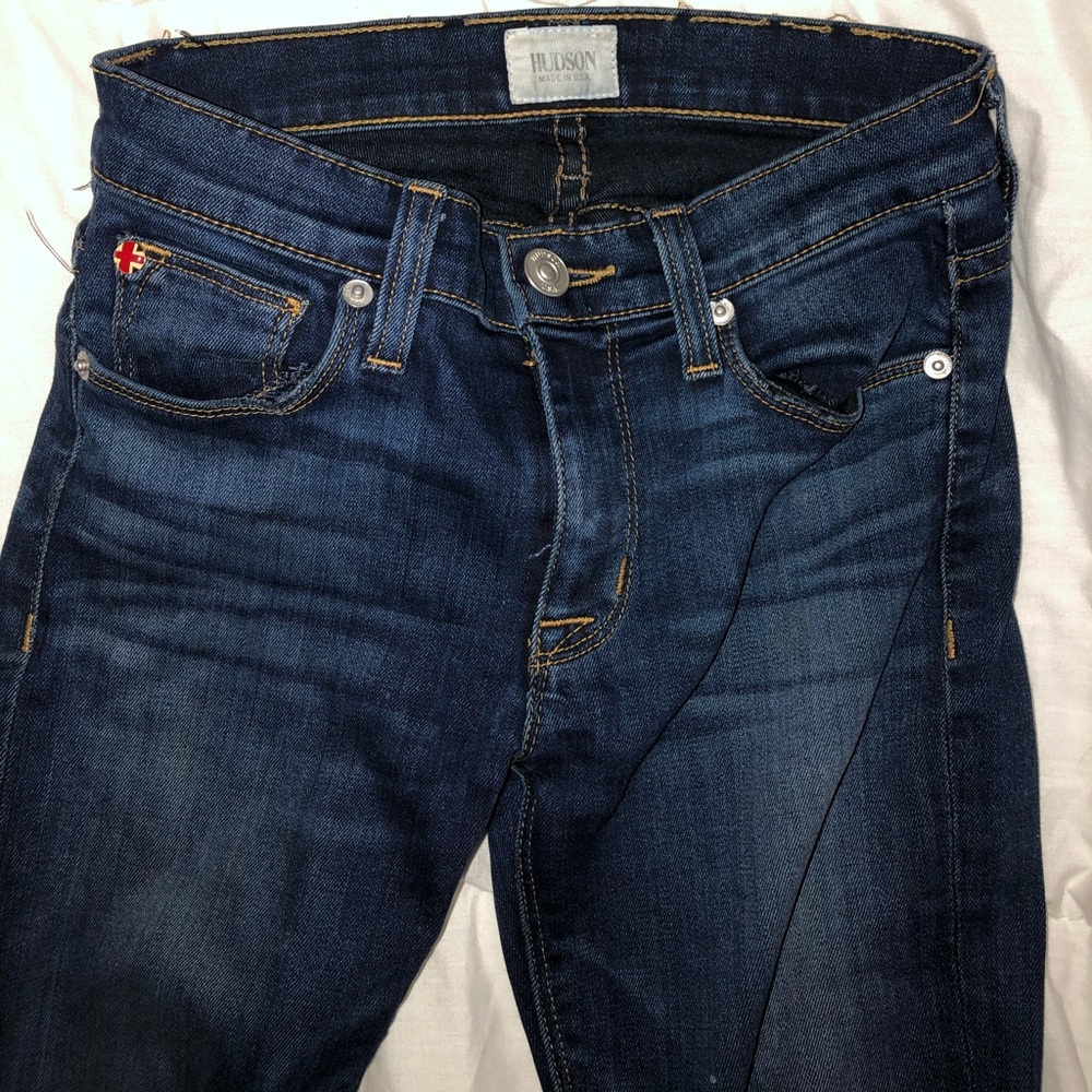 Hudson designer Skinny Jeans dark wash